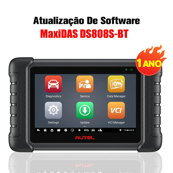 Atualização De Software Autel MaxiDAS DS808S-BT (1 Ano)