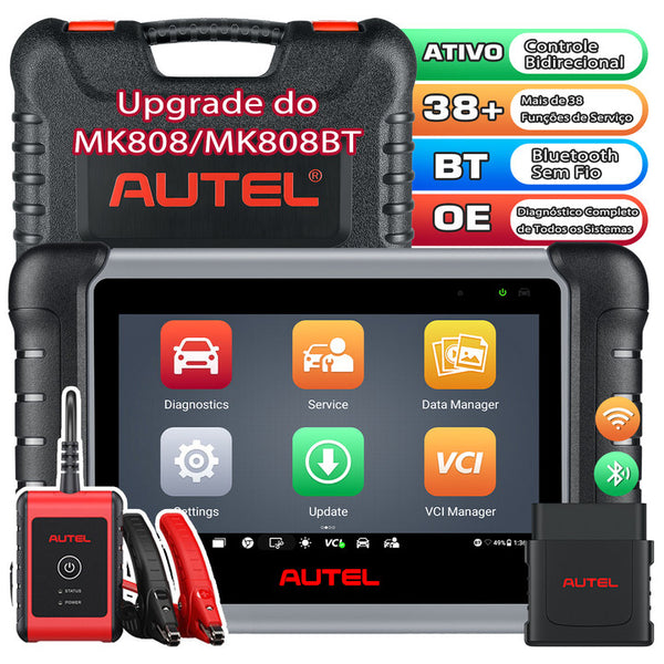 Autel MaxiCOM MK808BT PRO Scanner de Diagnóstico,Bluetooth, Bidirecional,diagnóstico completo de todos os sistemas em nível OE