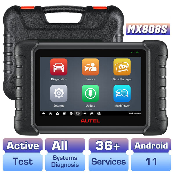 Autel MaxiCheck MX808S Scanner Automotivo OBD2 com mais de 10.000 modelos, mais de 36 funções
