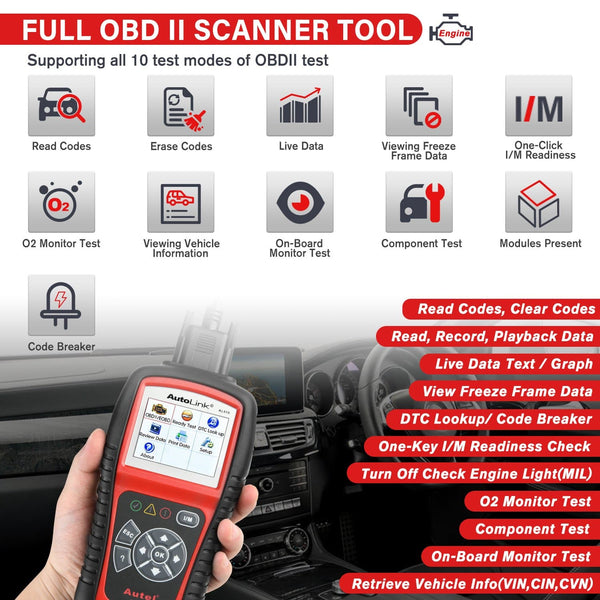 Autel AutoLink AL519 Scanner Obd2 Classic Enhance