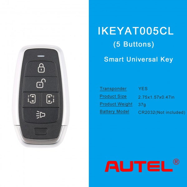 AUTEL IKEYAT005CL Chave Presença Universal de 5b - portas esquerda e direita