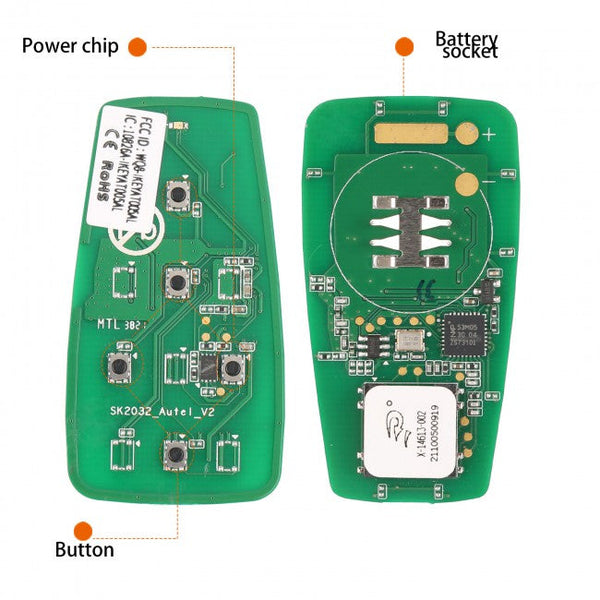 AUTEL IKEYAT005CL Chave Presença Universal de 5b - portas esquerda e direita