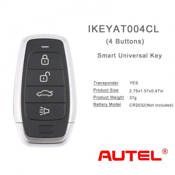 AUTEL IKEYAT004CL Chave Presença Universal - porta-malas