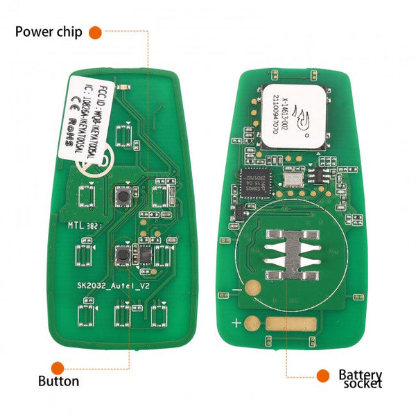 AUTEL IKEYAT002AL Chave independente de 2b