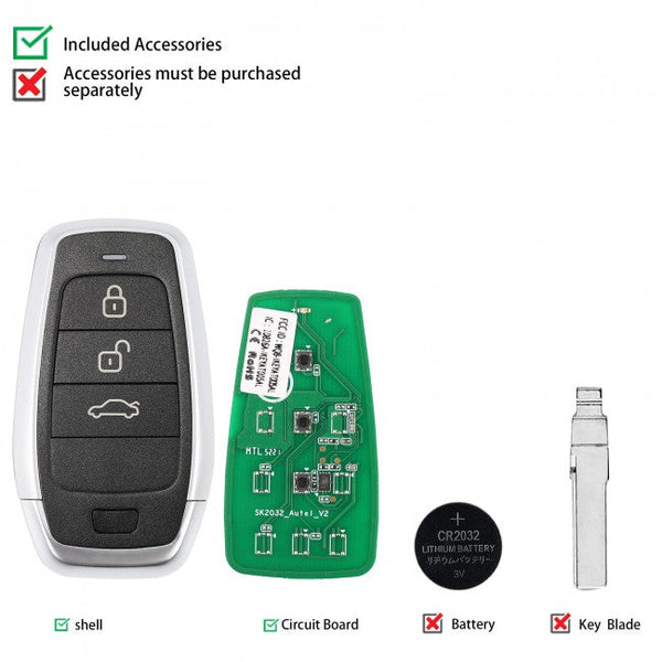 AUTEL IKEYAT003BL Chave independente de 3b