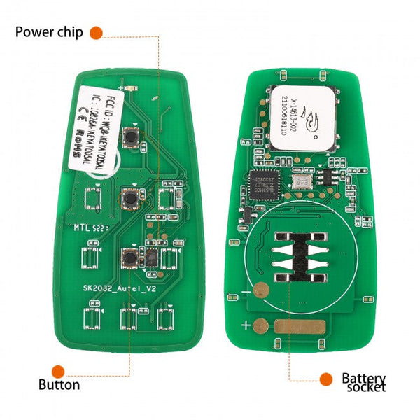 AUTEL IKEYAT003BL Chave independente de 3b