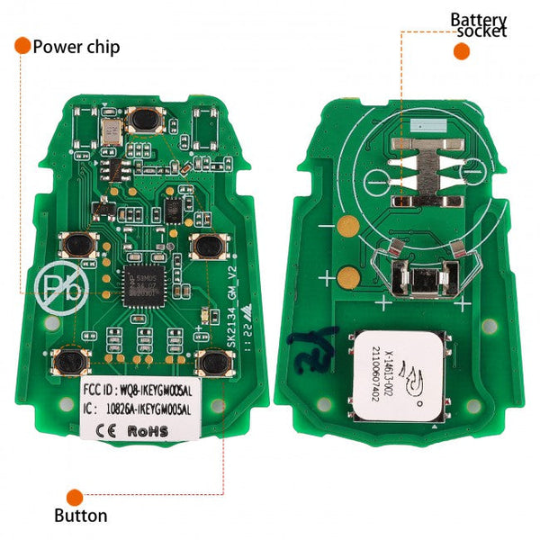 AUTEL IKEYGM005AL Chave de 5b para GM Cadillac