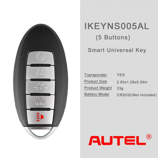 AUTEL IKEYNS005AL Chave de 5b para Nissan