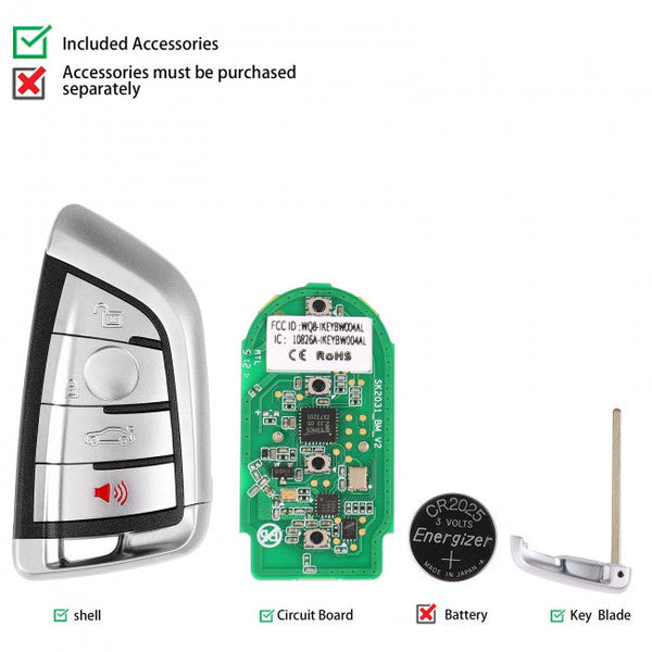 AUTEL IKEYBW004AL Chave universal inteligente BMW de 4b