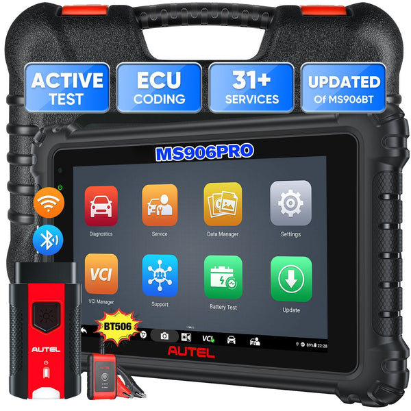 Autel Maxisys MS906 Pro Diagnóstico Scanner com 31+ Funções de serviço,Rápido AutoVIN Aautomático