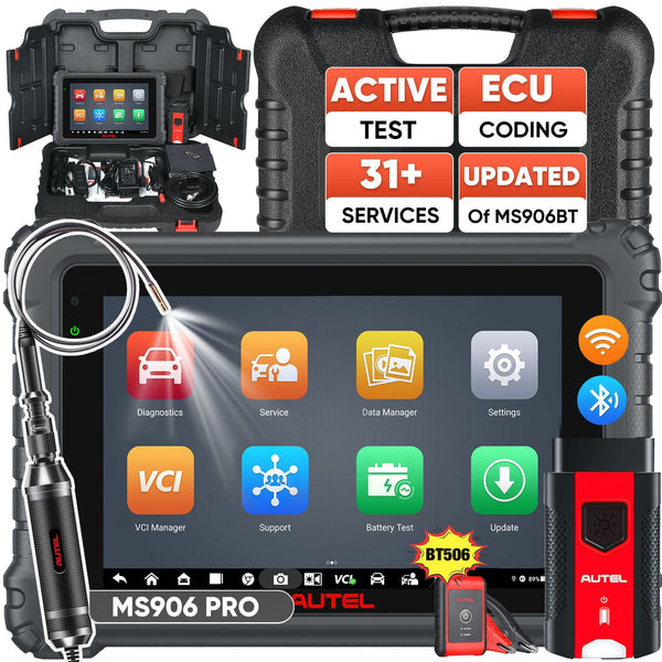 Autel Maxisys MS906 Pro Diagnóstico Scanner com 31+ Funções de serviço,Rápido AutoVIN Aautomático