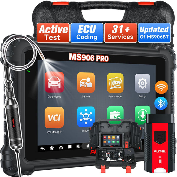 Autel Maxisys MS906 Pro Diagnóstico Scanner com 31+ Funções de serviço,Rápido AutoVIN Aautomático