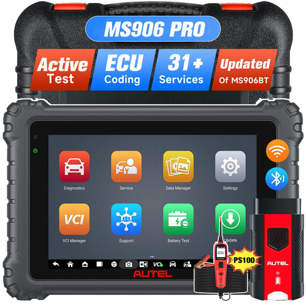 Autel Maxisys MS906 Pro Diagnóstico Scanner com 31+ Funções de serviço,Rápido AutoVIN Aautomático