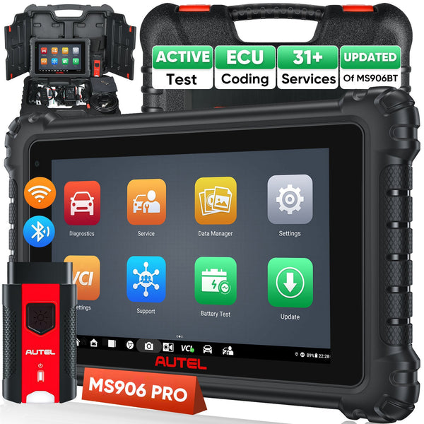 Autel Maxisys MS906 Pro Diagnóstico Scanner com 31+ Funções de serviço,Rápido AutoVIN Aautomático