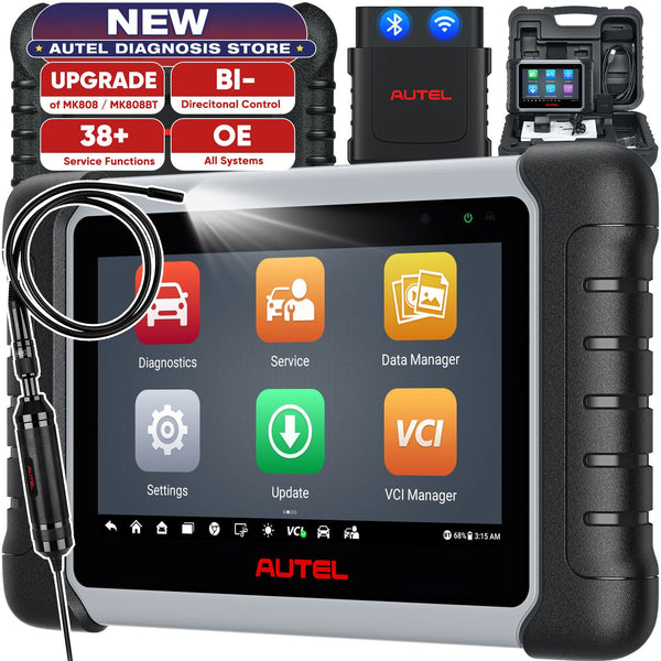 Autel MaxiCOM MK808BT PRO Scanner de Diagnóstico,Bluetooth, Bidirecional,diagnóstico completo de todos os sistemas em nível OE