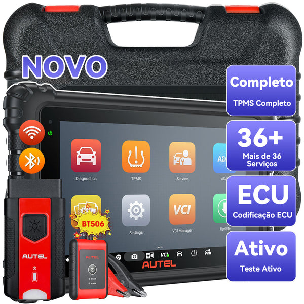 [Envio em 1 dia] Autel Maxisys MS906Pro-TS Diagnóstico Scanner Automotivo Profissional com TPMS completo,diagnóstico 3× mais rápido