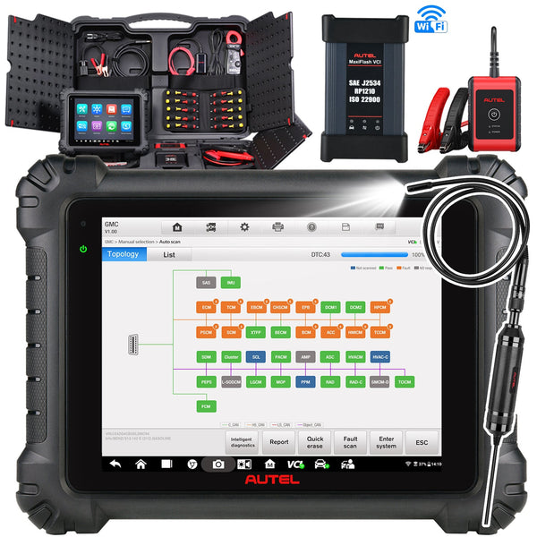 Autel Maxisys MS909CV Diagnóstico Scanner Automotivo Bidirecional Pesado - J2534