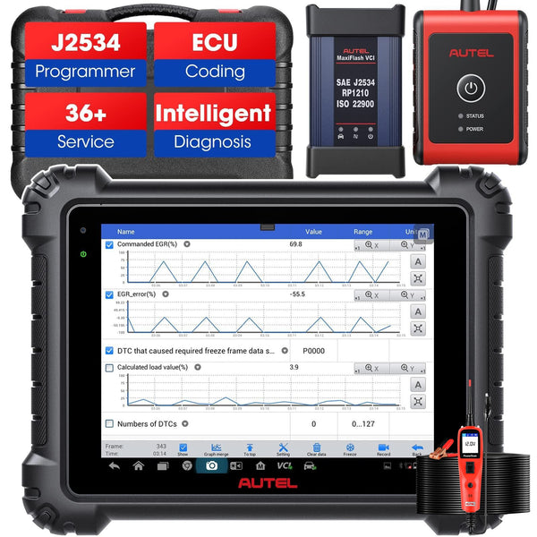 Autel Maxisys MS909CV Diagnóstico Scanner Automotivo Bidirecional Pesado - J2534