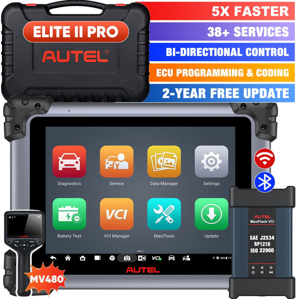 【2 Anos de Atualização Gratuita】Autel Maxisys Elite II Pro Diagnóstico Scanner Automotivo