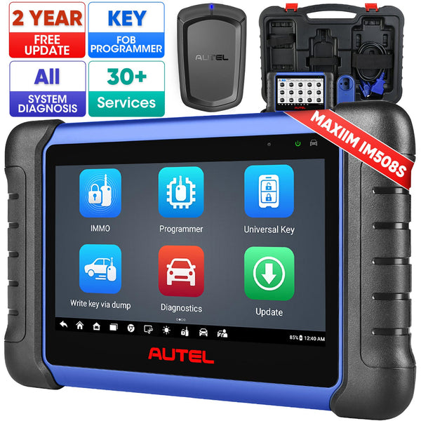 【2 Anos de Atualização Grátis】Autel MaxiIM IM508S Programador de Chaves Automotivas com XP200 com diagnóstico avançado