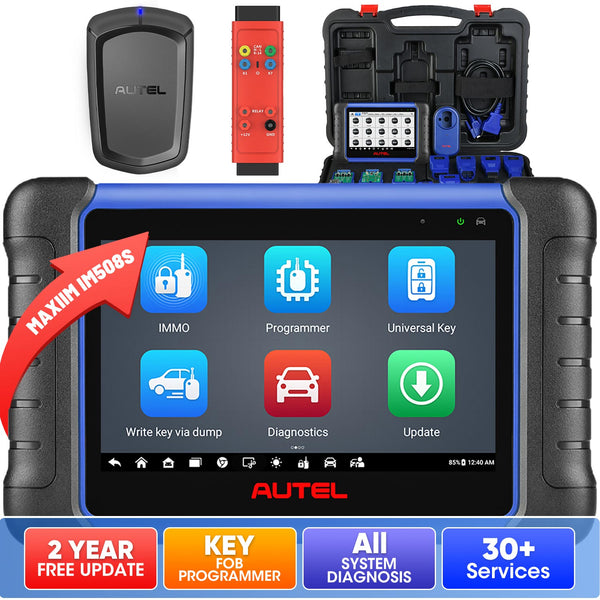 【2 Anos de Atualização Grátis】Autel MaxiIM IM508S Programador de Chaves Automotivas com XP200 com diagnóstico avançado