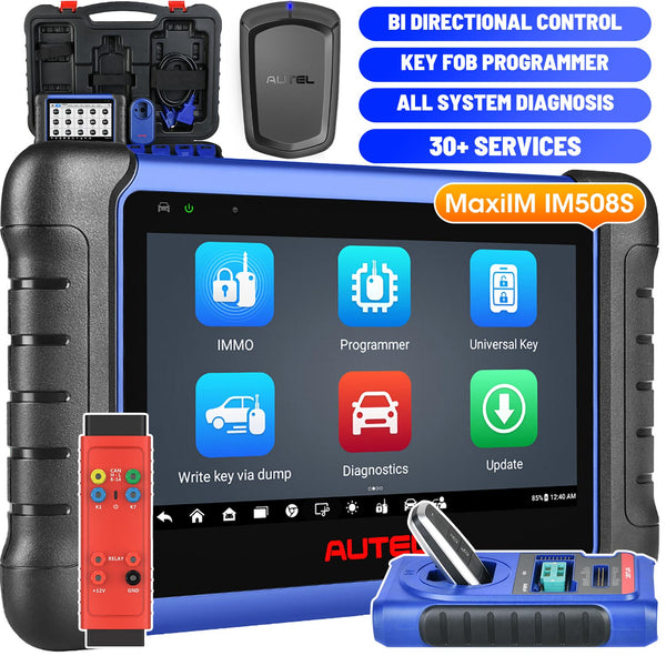 【2 Anos de Atualização Grátis】Autel MaxiIM IM508S Programador de Chaves Automotivas com XP200 com diagnóstico avançado