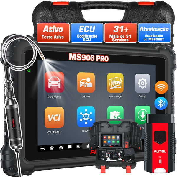 Autel Maxisys MS906 Pro Diagnóstico Scanner com 31+ Funções de serviço,Rápido AutoVIN Aautomático