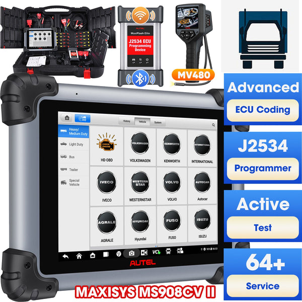 Autel Maxisys MS908CV II Scanner para caminhões pesados