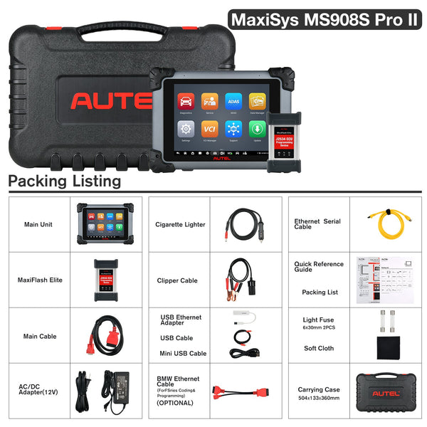 Autel MaxiSys MS908S Pro II Ferramenta Scanner de Diagnóstico 2025