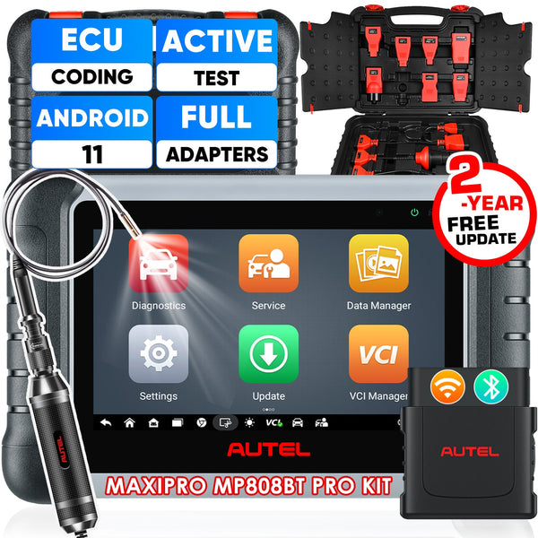 【2-Year Free Update】Autel MaxiPRO MP808BT PRO KIT with MV108