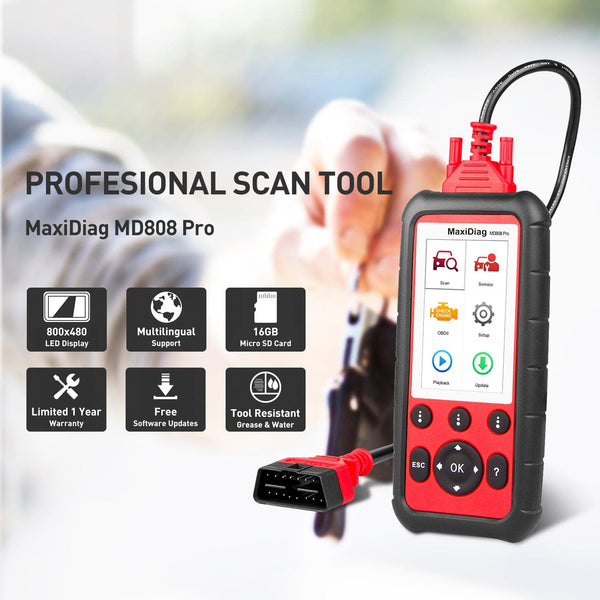 Autel Maxidiag MD808 Pro Leitor de Códigos e Scanner