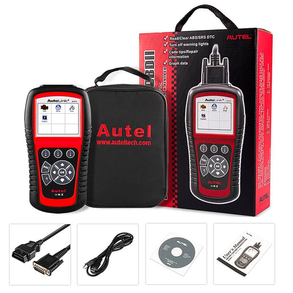 Autel AutoLink AL619 Scanner Automotivo OBD2 : Diagnóstico ABS & Airbag SRS